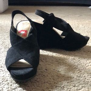 Never worn A.n.a wedges!